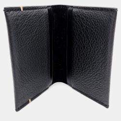 Pre Owned MM6 Maison Margiela Black Leather card wallet