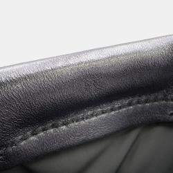 Pre Owned Maison Margiela Glam Slam Classic 2-Way Shoulder Bag Silver Leather Size Small