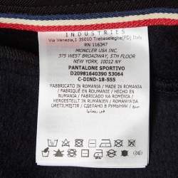 Moncler Grenoble Black Technical Jersey Stirrup Ski Pants M