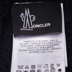 Moncler Grenoble Black Wool Knit Beanie