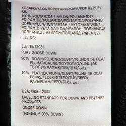 Pre Owned Moncler Grenoble Black Quilted Down Zip Up Jacket M