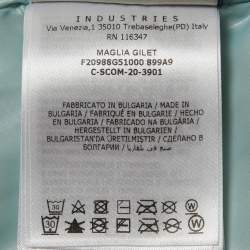 مملوكة مسبقًا Moncler Grenoble Yellow Faux Shearling Teddy Down Gilet XS