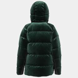 Moncler Grenoble Green Velvet Hooded N°3 Puffer Jacket M