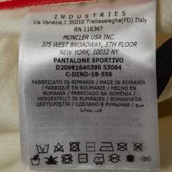 Moncler Grenoble White Technical Jersey Stirrup Ski Pants M