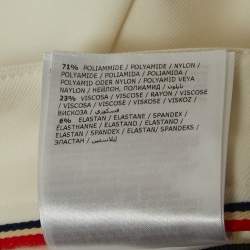 Moncler Grenoble White Technical Jersey Stirrup Ski Pants M