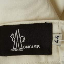 Moncler Grenoble White Technical Jersey Stirrup Ski Pants M
