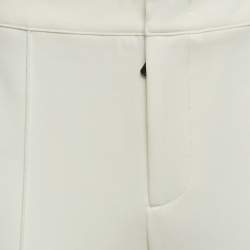 Moncler Grenoble White Technical Jersey Stirrup Ski Pants M