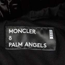 Moncler x Palm Angels Black Side Stripe Synthetic Logo Applique Joggers M