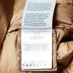 Moncler Beige Nylon Buckled Down Vest One Size