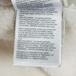 Pre Owned Moncler Grenoble Ivory Faux Shearling Down Maglia Cardigan Jacket L