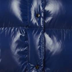 Pre Owned Moncler Blue Nylon Puffer Parana Down Jacket M/L