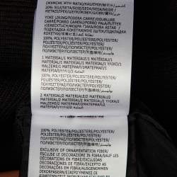 مملوكة مسبقًا Moncler Black Cotton & Cashmere Blend Logo Applique Sweater Mini Dress XS