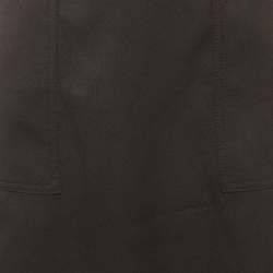 مملوكة مسبقًا Moncler Black Gabardine Pencil Skirt L