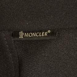 مملوكة مسبقًا Moncler Black Gabardine Pencil Skirt L