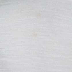 Pre Owned Moncler White Cotton Scoop Neck T-Shirt XS