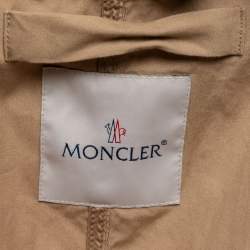 Pre Owned Moncler X JW Anderson Beige Gabardine Trench Coat XS