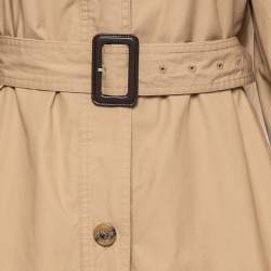 Pre Owned Moncler X JW Anderson Beige Gabardine Trench Coat XS