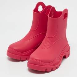 Moncler Pink Rubber Misty Rain Boots Size 35