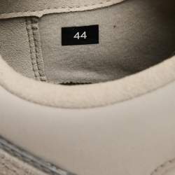 Moncler Grey Leather and Suede Lite Runner Sneakers Size 44