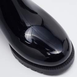 Moncler Black Rubber Ginger Rain Boots Size 36