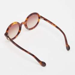 Moncler Tortoise Brown Gradient Mrs Moncler Round Sunglasses