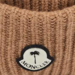 Moncler 8 Palm Angels Light Brown Wool Beanie 
