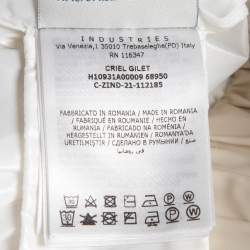 Pre Owned Moncler Beige Nylon Down Criel Vest M