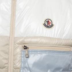 Pre Owned Moncler Beige Nylon Down Criel Vest M