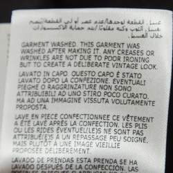 Pre Owned Moncler Black Cotton Knit Waist Tie Up Top S