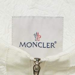 Moncler Off White Floral Jacquard Elea Jacket S