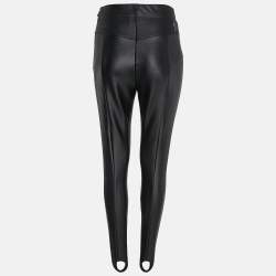 Pre Owned Moncler Black Jersey Stirrup Sweatpants M