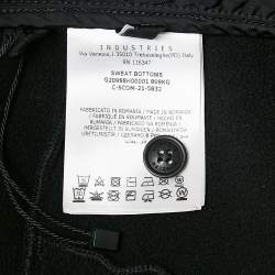 Pre Owned Moncler Black Jersey Stirrup Sweatpants M