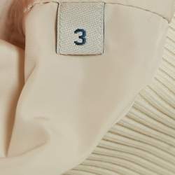 Moncler White Pulcherrima Mesh Overlay Jacket L