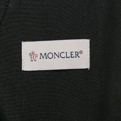 Pre Owned Moncler Black Gabardine Cargo Pants M