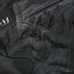 Pre Owned Moncler Black Nylon Puffer Down Jacket S