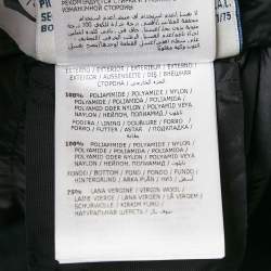 Pre Owned Moncler Black Nylon Puffer Down Jacket S