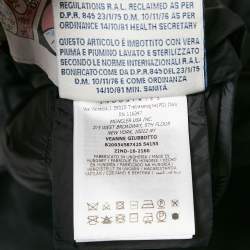 Pre Owned Moncler Black Nylon Puffer Down Jacket S