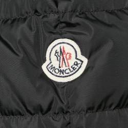 Pre Owned Moncler Black Nylon Puffer Down Jacket S