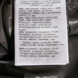 Moncler Silver Wool Blend Detachable Fur Cardamine Giubbotto Down Jacket M