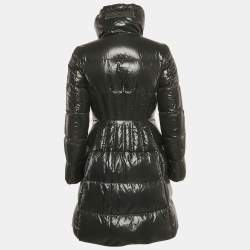 Moncler Black Nylon Zip-Up Puffer Down Jacket S