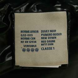 Moncler Black Nylon Zip-Up Puffer Down Jacket S