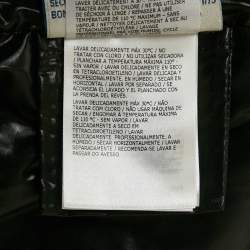 Moncler Black Nylon Zip-Up Puffer Down Jacket S