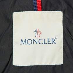 Moncler Black Nylon Flamette Quilted Coat XS