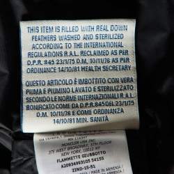 Moncler Black Nylon Flamette Quilted Coat XS