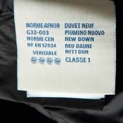 Moncler Black Nylon Flamette Quilted Coat XS