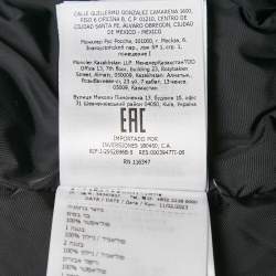 Pre Owned Moncler Grenoble Black Synthetic and Fur Detachable Hood Down Jacket XS