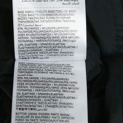 Pre Owned Moncler Grenoble Black Nylon Ski Jumpsuit XS