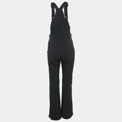 Pre Owned Moncler Grenoble Black Nylon Ski Jumpsuit XS
