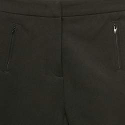 Pre Owned Moncler Black Gabardine Trousers M