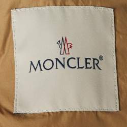 Moncler Brown Polyamide Bronze Long Coat XS